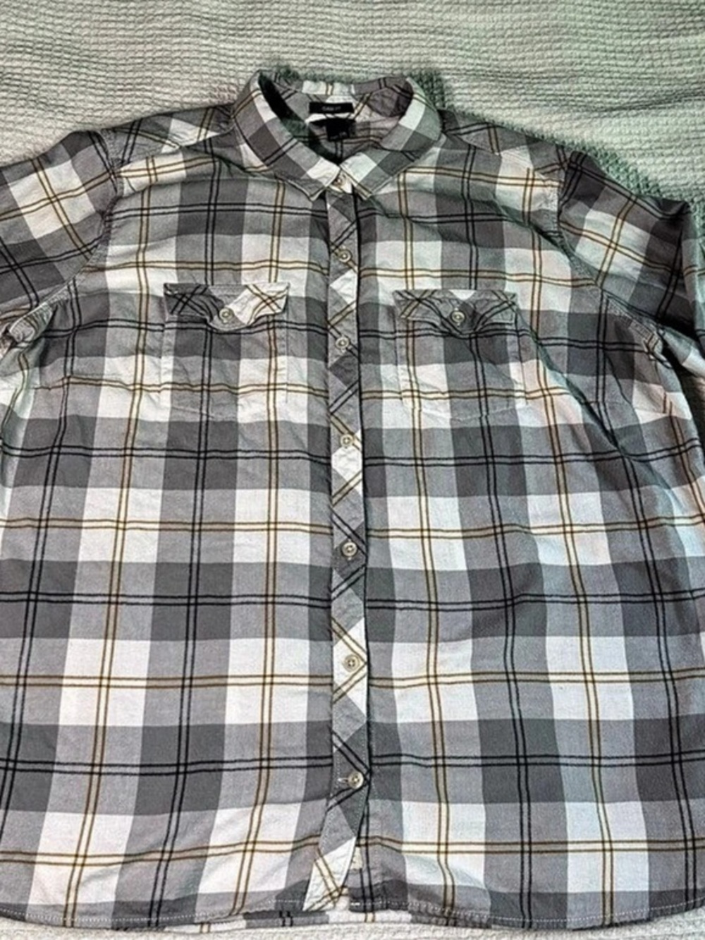 Eddie Bauer Ladies 100% Cotton Button Down Flannel Shirt 2XL